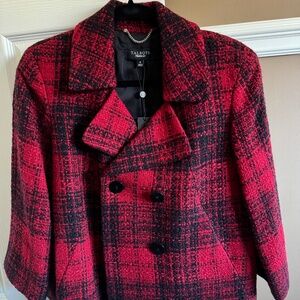 Red and Black Wool Jacket